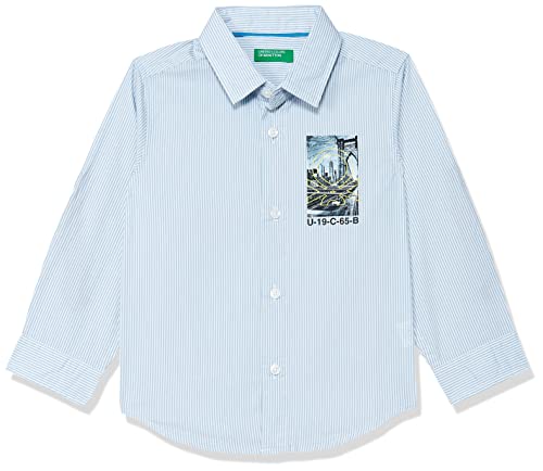 Image of United Colors of Benetton Baby-Boy's Geometric Regular Fit Shirt