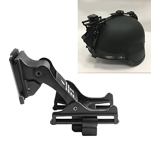 Rhino Mount Night Vision Goggles Casco Táctico Parte Night Vision Goggle Casco Rhino Arm Mount para PVS 7 PSV 14(Negro)