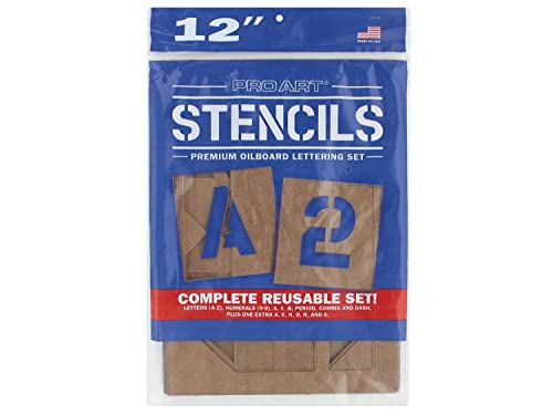 Pro Art Painting Stencil Set, 12-Inch