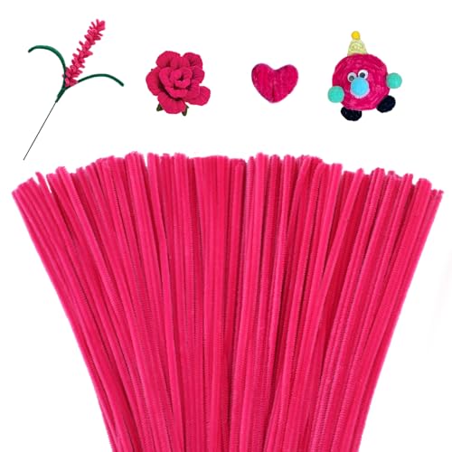 Image of Mnuizu 200Pcs Pipe Cleaners, Chenille Stems Pipe Cleaner Fuzzy Stick Craft