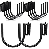 10 Pack 5' E Track J Hooks Heavy Duty E Track Large Steel J Hook E Track Accessories for Cargo Tie Down Systems in Enclosed Trailer Garage Workshop 0.5' Diameter Solid Steel Maximum Load 1500 Pounds