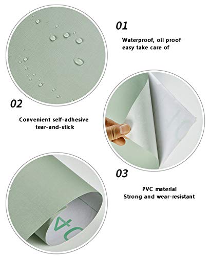 Vinilos para muebles autoadhesivos con PVC impermeable Simba Green 60cm 5