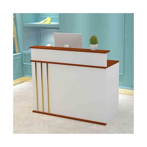 Scrivania versatile per reception: questa scrivania per reception si adatta elegantemente a vari ambienti. Perfetto per centri commerciali affollati, negozi di abbigliamento alla moda, edifici per uffici professionali e ristoranti vivaci, combina funzionalità e stile. Migliora il tuo spazio con questo pezzo adattabile e funzionale che soddisfa diverse esigenze in qualsiasi ambiente.