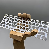 Metrickeys Wooting 60HE Keyboard Plate, Carbon Fiber, PC