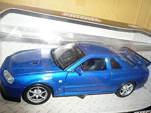 Amazon | 1/24 Maisto NISSAN SKYLINE R34 GT-R 青 | ミニカー・ダイ