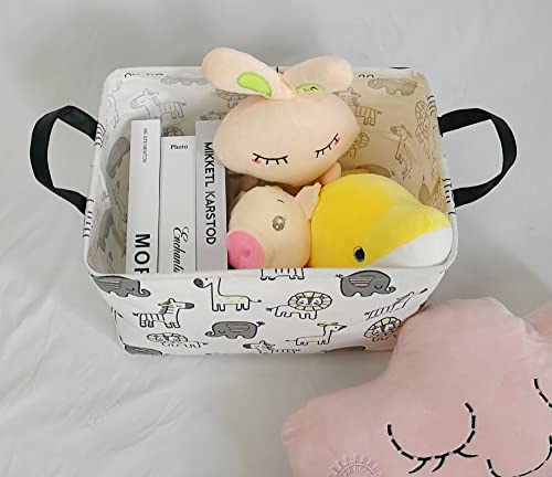 Image of MAIZMZ Baby Gift Storage Basket Collapsible Nursery hamper Organizer Bin Waterproof Toy Box for Organizing Home /Dorm /Kitchen /Pet /Office /Closet /Shelf /Room decor