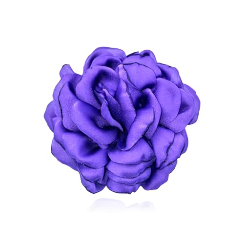 Image of CSIYANJRY99 Dainty Feather & Rose Flower Large Brooch Lapel Pins Delicate Elegant Handmade Flower Brooches Pin Classic for Wedding Party Dance Banquet for Women Dress Suit Ceremony Clothes Accessories Jewelry Valentine's Day Gifts