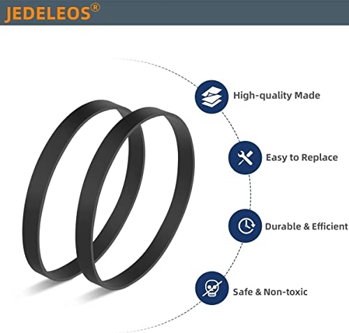 Image of JEDELEOS Replacement Belts for Bissell Cleanview Bagless Upright Vacuum 1831 9595A 3583 2486 2487 2488 2489 2490 2491 2492 2494 1319 1320 1322 1327 1328 1330 1331 1332 1819 1820 Series (Pack of 3)