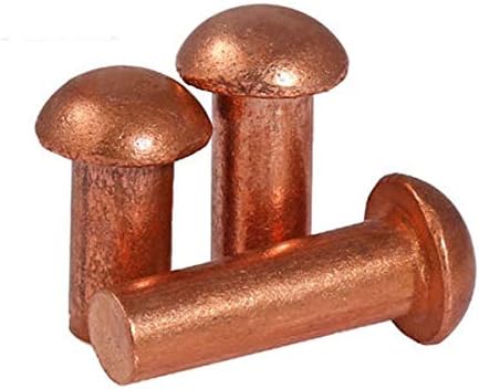 M3 copper rivets semicircular head brass solid round cap rivet nail GB867 3mm-30mm Length (Stem Length: M3x16mm (30Pcs))