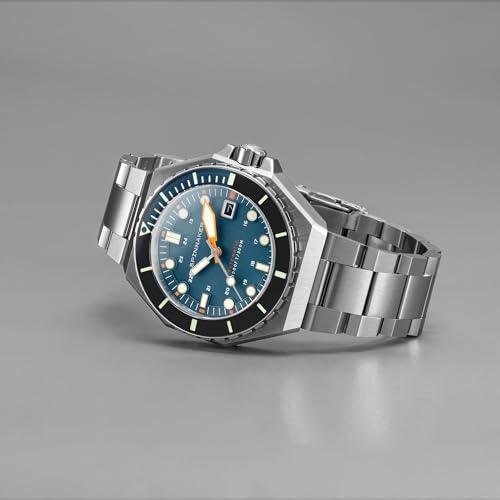 Spinnaker Dumas Men’s Watch - Automatic Dive Watch for Men, 44mm Stainless Steel Case, Stainless Steel Strap, Water Resistant 300m, SP-5081