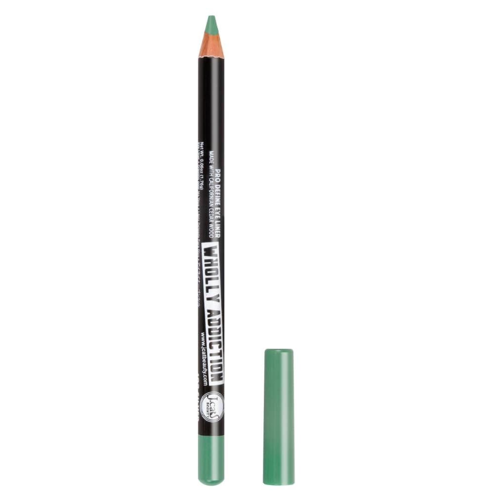 JCAT Wholly Addiction Pro Define Eyeliner | Color Sea Green | Tono Verde | Delineador de Ojos | Lápiz de Ojos Larga Duración | Eye Pencil Longlasting