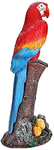 Artisanat décoration jardin avec cette statue de perroquet premium