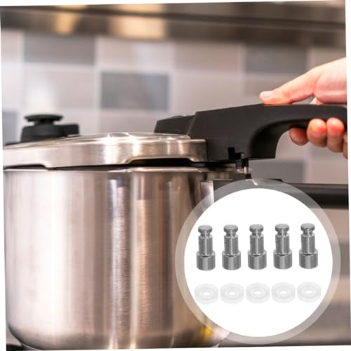 Juego de 10 válvulas flotantes de repuesto para ollas a presión eléctricas, accesorios de acero inoxidable y goma miniatura 3