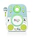 Singing Machine Kids SMK250BG Mood LED Glowing Bluetooth Sing-Along Speaker with Wired Youth Microphone Doubles as a Night Light, Blue/Green