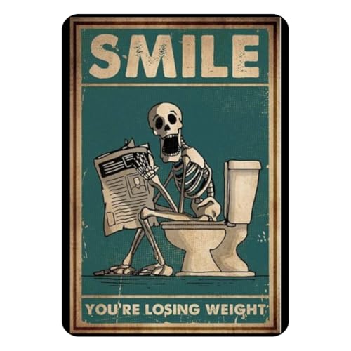 Image of Zesta Bathroom Decor Items Washroom Decor Tin Sign | Aesthetic Posters Wall Poster for Bedroom | Magnetic Cafe Decoration Items / Restaurant Decorations Items | Quirky Home Decor Bar Accent (Bathroom (5))
