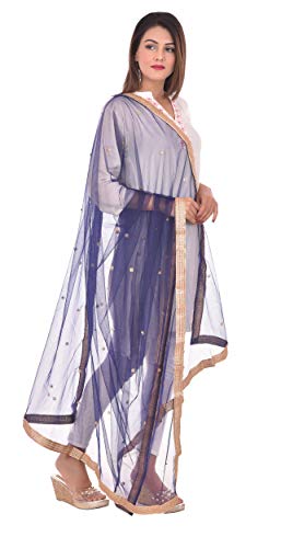 Image of YOUTHQUAKE Women's Embroidered Net Dupatta