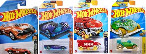 Image of Hot Wheels 1:64 Scale Mainline Basic Car - Pack of 4 (Assorted Model, Color May Vary, Come Random Car)
