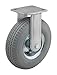 Rigid Pneumatic Caster, 8 in, 220 lb., Gray