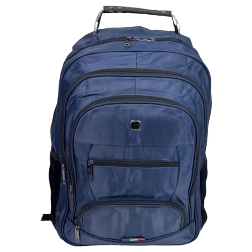 Mochila Reforçada Impermeável - Bolsa para Notebook com Design Moderno: Conforto e Proteção para o Dia a Dia (Azul)