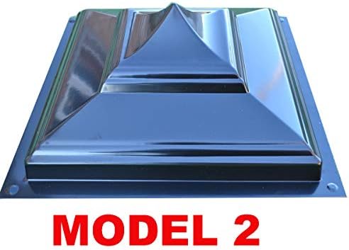 Plastic Mold Fence Cast Stone Pier Post Cap & Base Concrete 12.60x12.60 in P14 (Model 2)