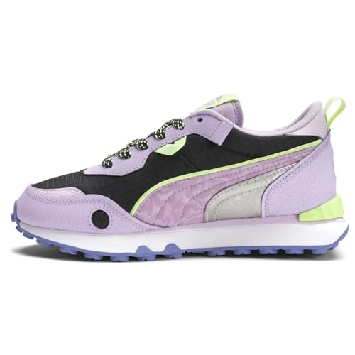 PUMA Kids Girls Rider Fv Space Glam Lace Up Sneakers Shoes Casual - Black, Purple3