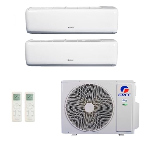 Ar-Condicionado Multi Split Inverter R-32 Gree 18.000 (2x Evap HW 9.000) Quente/Frio 220V