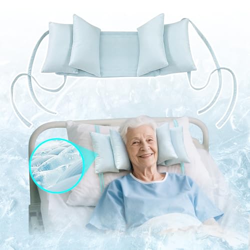 Mistuki Head Stabilizing Pillow Neck Stabilizer Wedge for Sleeping Upright After Cervical Fusion Surgery Cradle Medical Positioning Bedridden Patient Posture Corrector(Cooling Fabric)