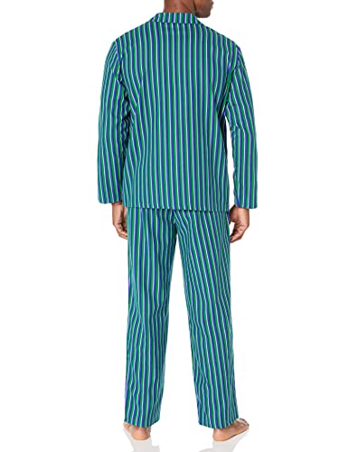 Amazon Essentials Men's Flannel Pajama Set, Blue Stripe, Medium #TOP1