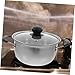 DINHEAROM Cacerola Pequeña Inoxidable con Tapa de Vidrio Olla Multifuncional para Sopa Fideos y Cocción Cocinas de Inducción y Gas Imagen de DINHEAROM Cacerola Pequeña Inoxidable con Tapa de Vidrio Olla Multifuncional para Sopa Fideos y Cocción Cocinas de Inducción y Gas