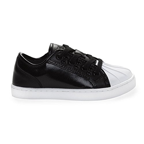 Pastry Unisex Fashion Sneakers – Glossy, Paris Praline Style, Black & White2
