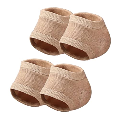 Mikinona Heel Covers for Shoes 2 Pairs of Anti- Socks Toeless Heel Repair Socks Moisturizing Gel for Comfort