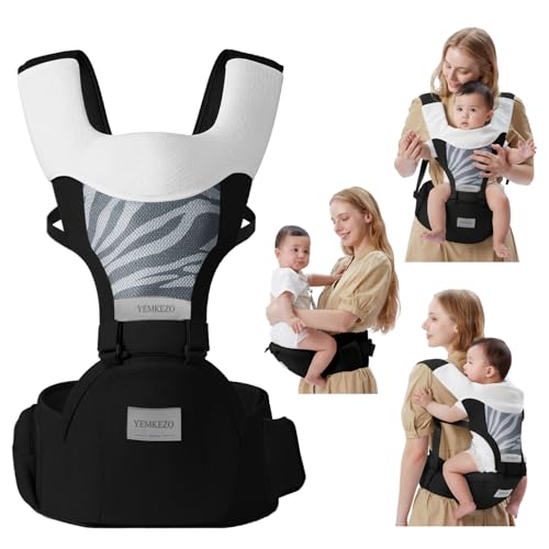 Baby Carrier Newborn to Toddler with Hip Seat, Multifunction Baby ...