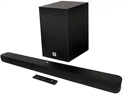 JBL, Soundbar, Cinema SB180, 2.1 Canais, Bluetooth, Subwoofer Sem Fio de 6,5" - Preto