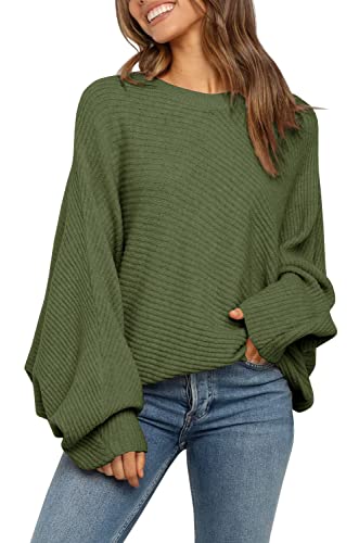 Image of Mafulus Womens Oversized Sweater Fall Winter Slouchy Pullover Jumper Tops