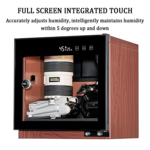 Armadio deumidificatore per Fotocamera, Box di Asciugatura elettronico per Attrezzatura Fotografica con Temperatura costante e luci a LED, capacità 15L/20L/30L/40L/50L