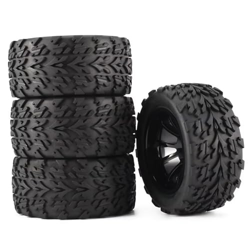 RCホイールリムタイヤ Traxxas Arrma用 Redcat HSP用 HPI用 タミヤ用 京商用 120MM 1/10 RCトラック バギータイヤタイヤホイールインサート用 12mm 六角