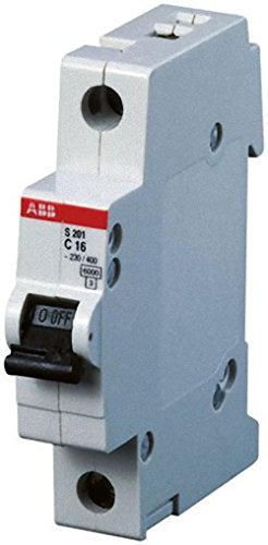 Disjoncteur ABB S201 C1,6 1P tableau électrique interrupteur automatique protection 6kA