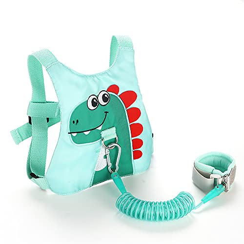 Toddler Leash-Baby Walking Safty Harness And Child Anti Lost Wrist Link For Girls/Boys Travel (Green) #TOP5