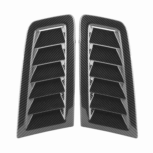 Ejoyous Car Hood Vent, 2Pcs Universal Bonnet Air Vents Engine Hood Car Exterior Parts for Fo cus RS MK2 Style (Carbon Fiber Look)