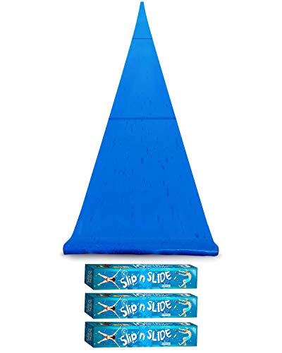 Triple Ventriglisse Géant XXXXXL Officiel 30 Mètres | Maxi Tapis de Glisse Qualité Premium | Slip'n Slide | Jeu Eau Plein Air | + Epais | + Rigide | +...