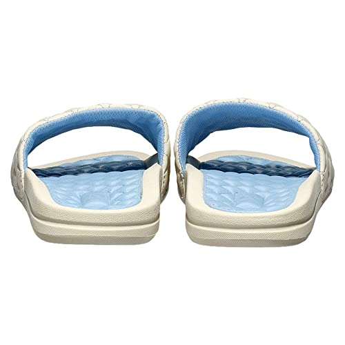 APL Athletic Propulsion Labs Men's Lusso Slide, Pristine/Ice Blue, 133