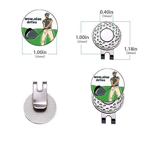 Wukesify Pennarello da Golf - Clip per cappello da...