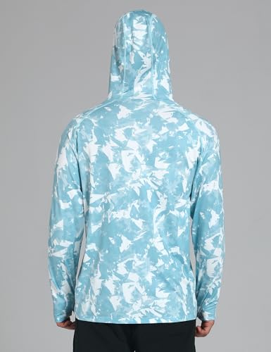 Men's UPF 50+ Sun Protection Hoodie Shirts UV SPF Long Sleeve Rash Guard Fishing Swim Shirts Quick Dry2