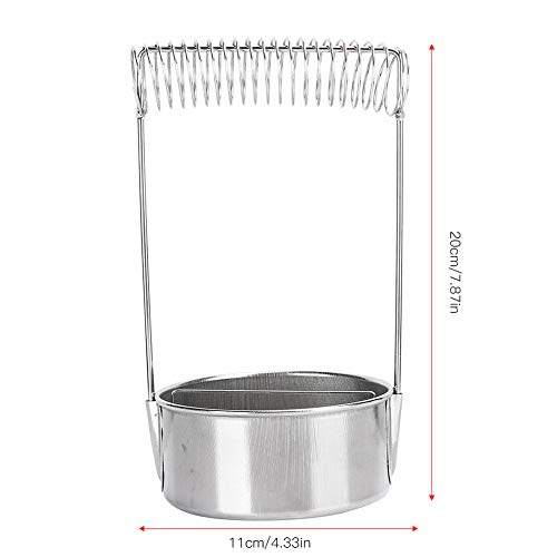 Image of Zerodis Brush Washer, Painting Brush Cleaner Uncovered Stainless Steel Oil Painting Pen Straight Washing Holder Portable Leak Proof Stable Screen Removable Wash for