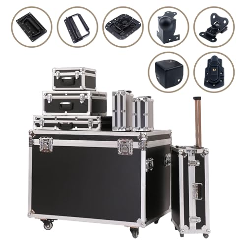 Image of MY MIRONEY 1.57 inch Black Corner Protector 16Pcs Metal Cabinets Speaker Corners Protector for Flight Road Case Cabinet,Amplifier Speaker Cabinet