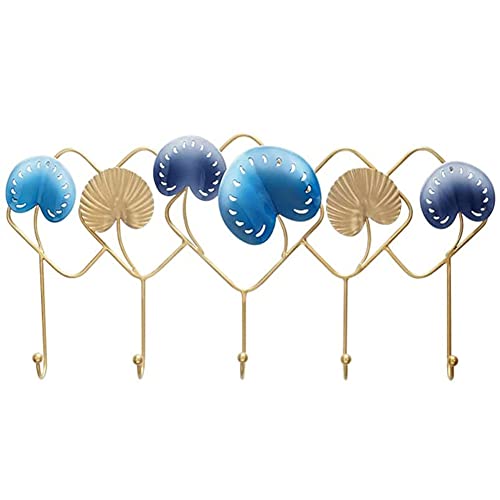 XAoSCd Ganchos De Pared De Metal para Colgar Abrigos, 5 Ganchos, Toallero Flotante, Ganchos para Ropa, Decoración, Colgante para Baño, Gancho para Llaves, Gancho para Sombreros.,