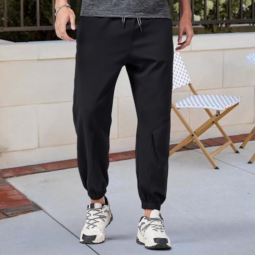 Men's Casual Jogger Sweatpants with Elastic Waistband & Tapered Leg Design3
