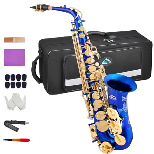 EASTROCK Blue/Golden Alto Saxophone
