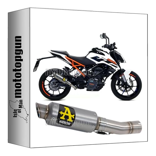 Pot echappement Arrow GP2 titanium homologue pour moto KTM Duke 125
