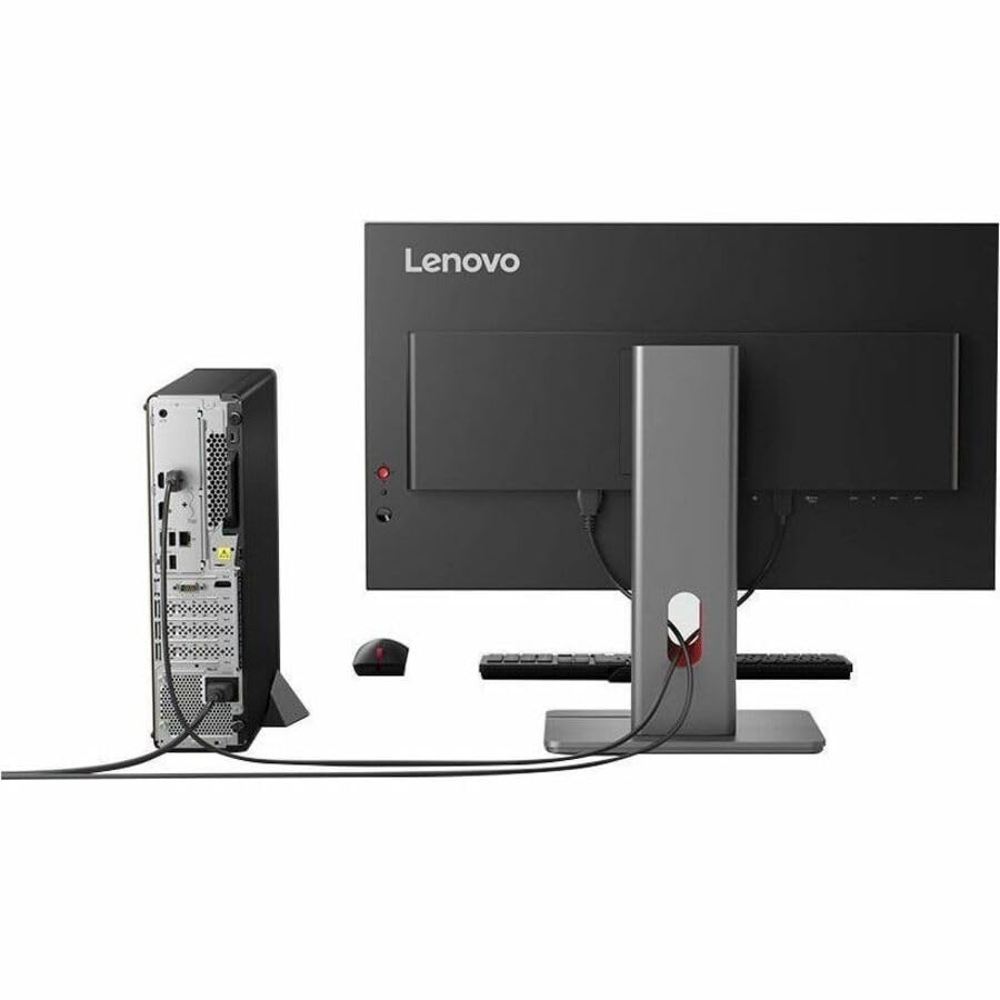 Image of Lenovo ThinkCentre M70s Gen 6 12YK001BUS Desktop AI Computer - Intel Core Ultra 5 235-32 GB - 512 GB SSD - Small Form Factor - Black - Intel Q870 Chip - Windows 11 Pro - DDR5 SDRAM - DVD-Writer - En